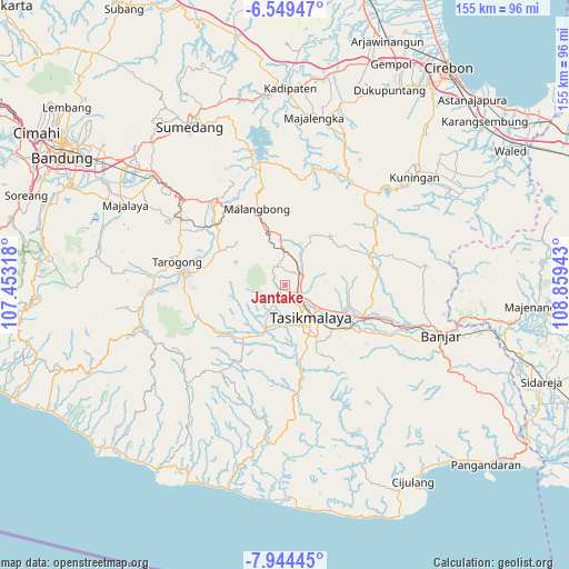 Jantake on map