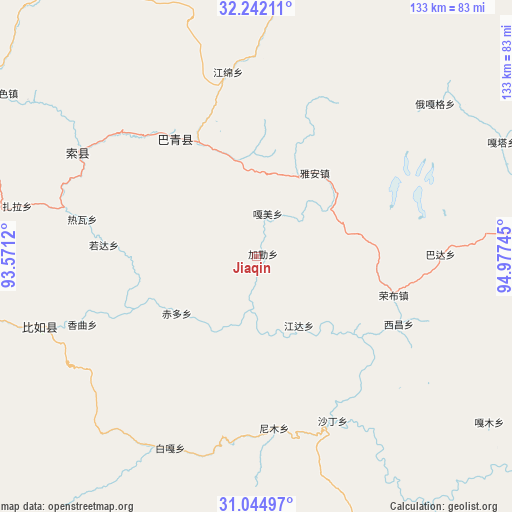 Jiaqin on map