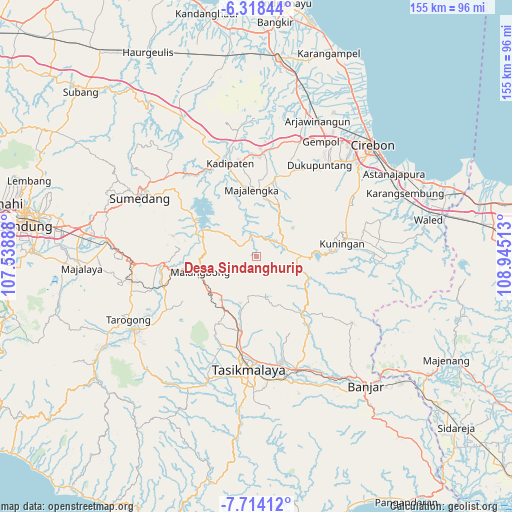 Desa Sindanghurip on map