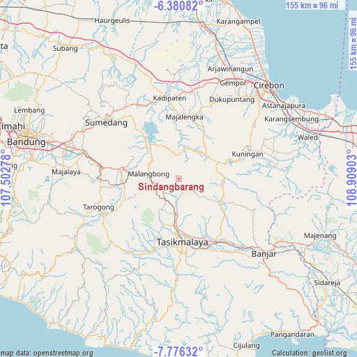 Sindangbarang on map