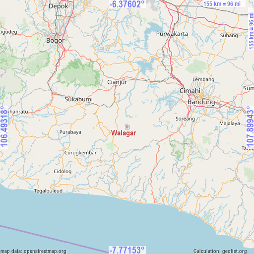 Walagar on map