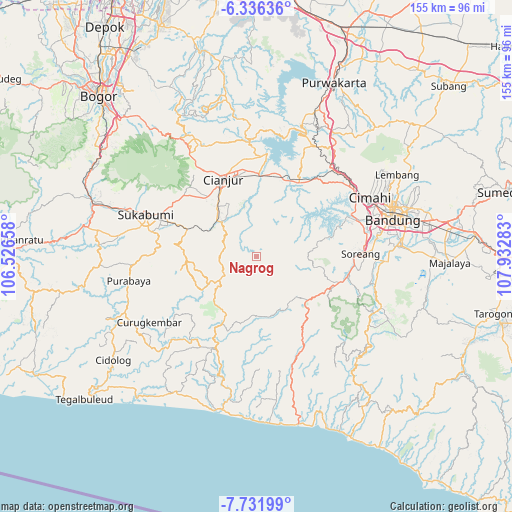 Nagrog on map