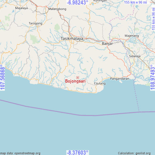 Bojongsari on map