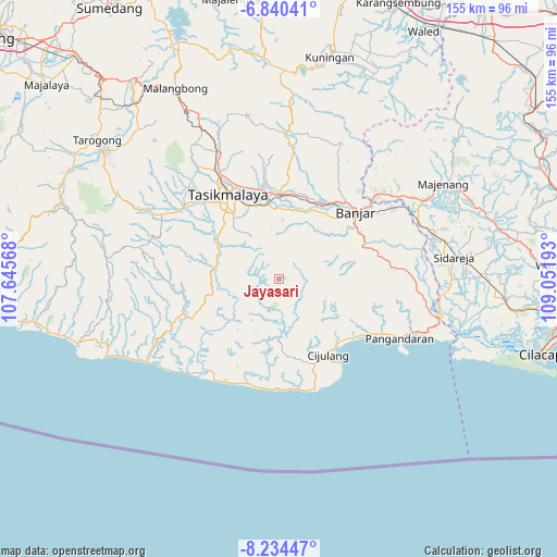 Jayasari on map