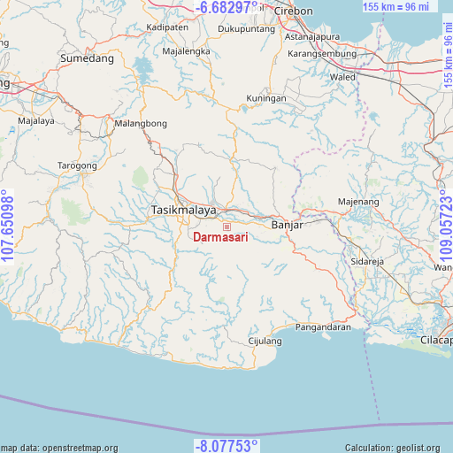 Darmasari on map