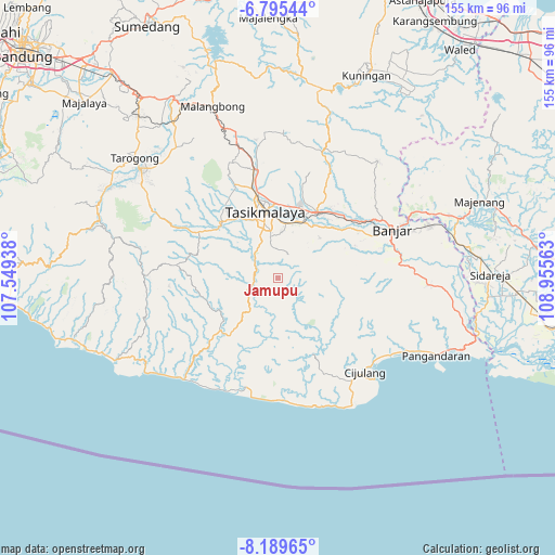 Jamupu on map