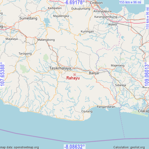 Rahayu on map