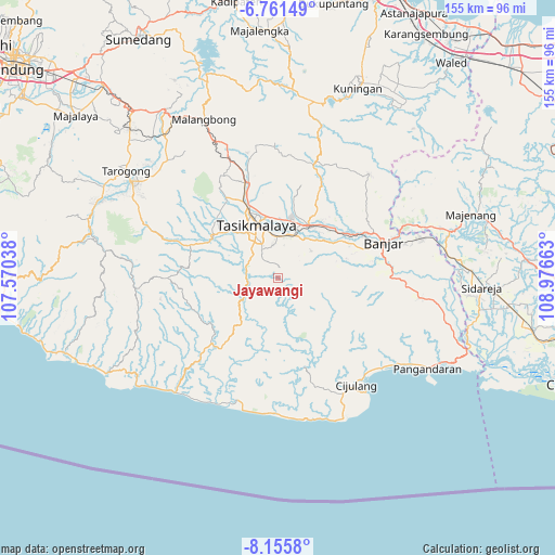 Jayawangi on map