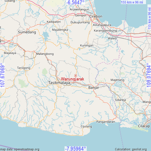 Warungjarak on map