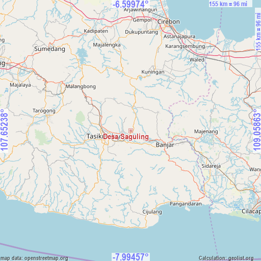 Desa Saguling on map