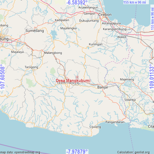 Desa Mangkubumi on map
