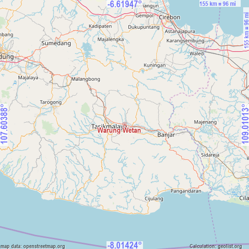Warung Wetan on map