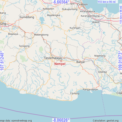Nempel on map