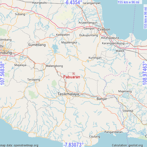 Pabuaran on map
