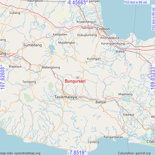Bungursari on map