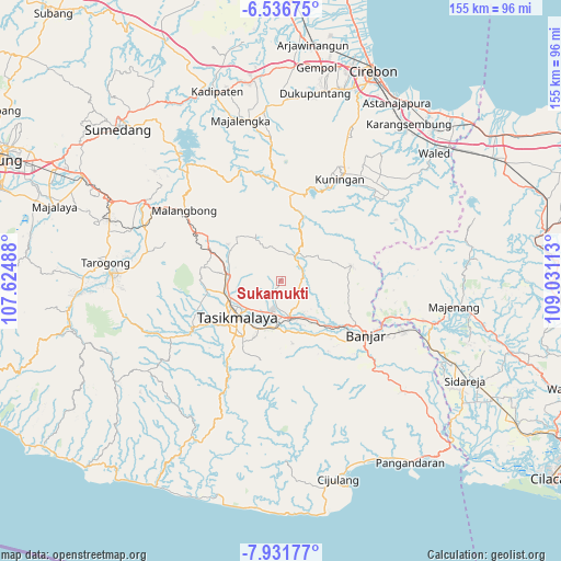 Sukamukti on map