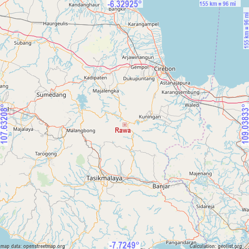 Rawa on map