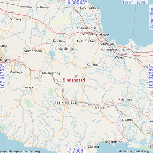 Sindangsari on map