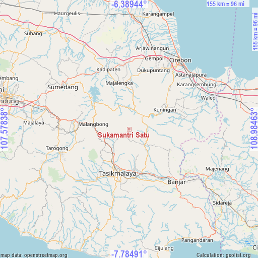Sukamantri Satu on map