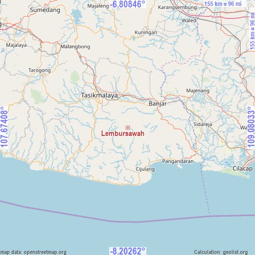 Lembursawah on map