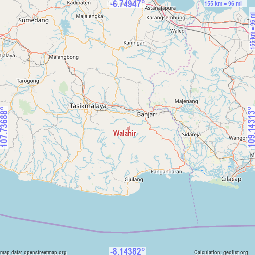 Walahir on map