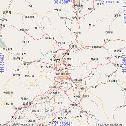 Julun on map