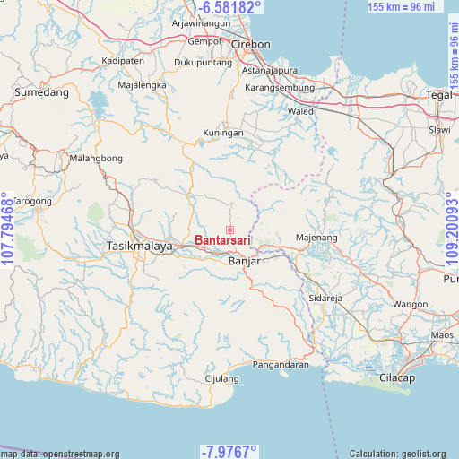 Bantarsari on map