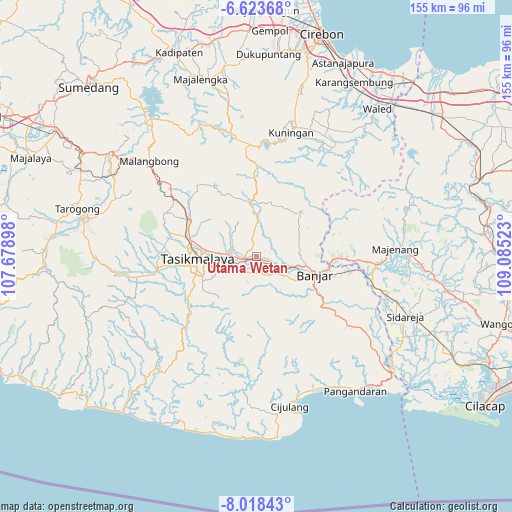 Utama Wetan on map