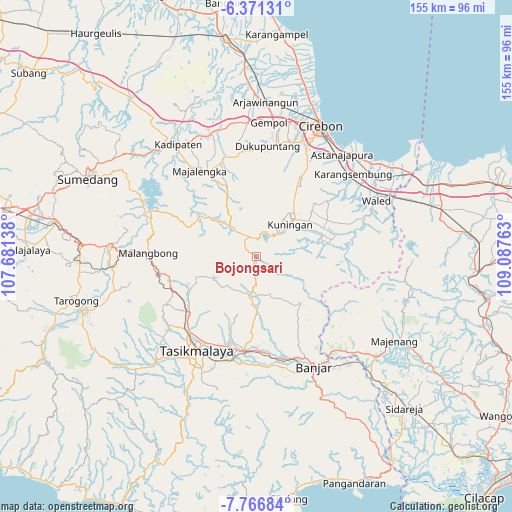 Bojongsari on map