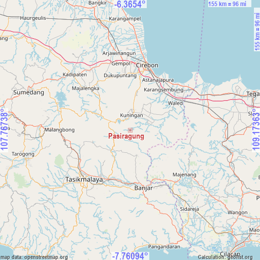 Pasiragung on map