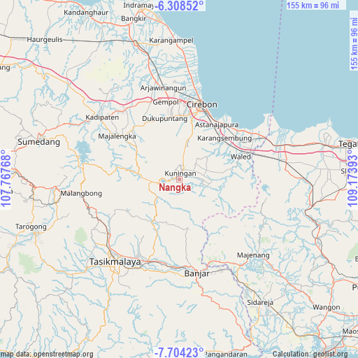 Nangka on map