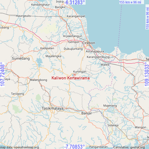 Kaliwon Kertawirama on map