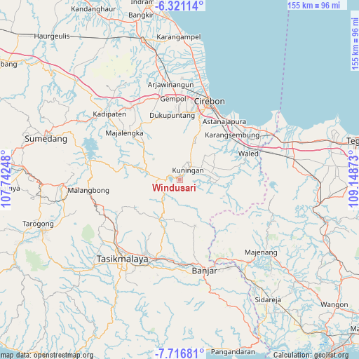 Windusari on map