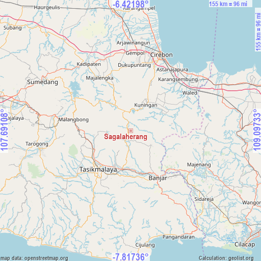 Sagalaherang on map