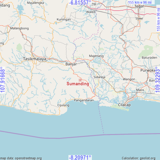 Sumanding on map