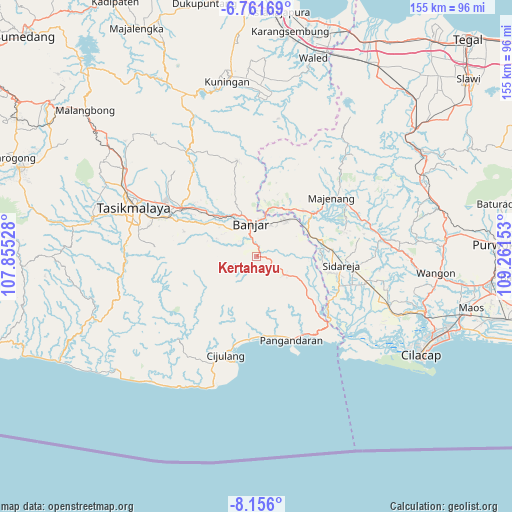 Kertahayu on map