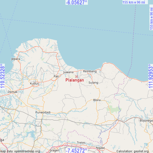 Plalangan on map