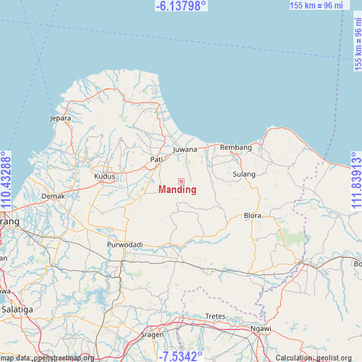Manding on map