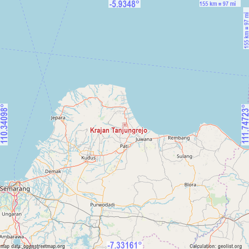 Krajan Tanjungrejo on map