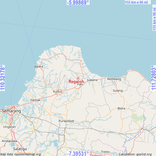 Regaloh on map