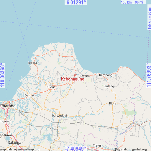 Kebonagung on map