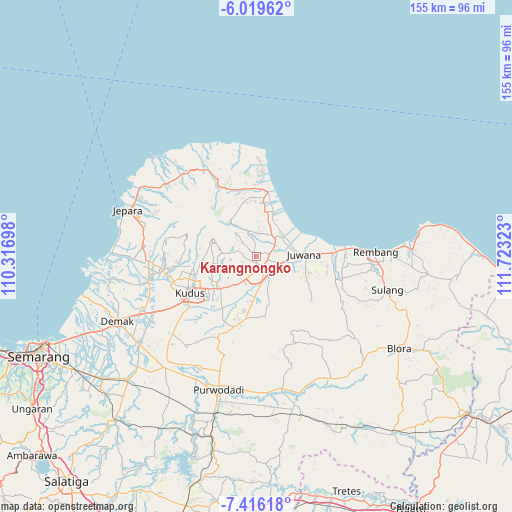 Karangnongko on map