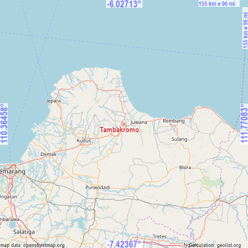Tambakromo on map