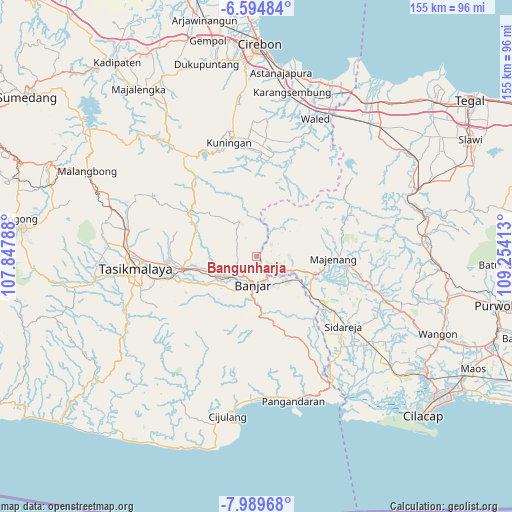 Bangunharja on map