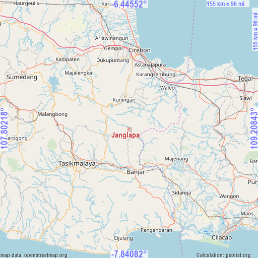 Janglapa on map