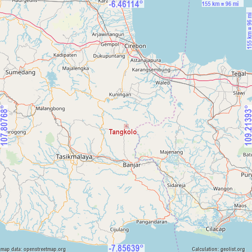 Tangkolo on map