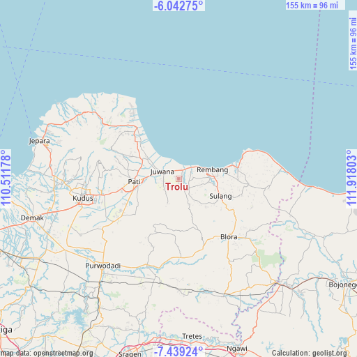 Trolu on map