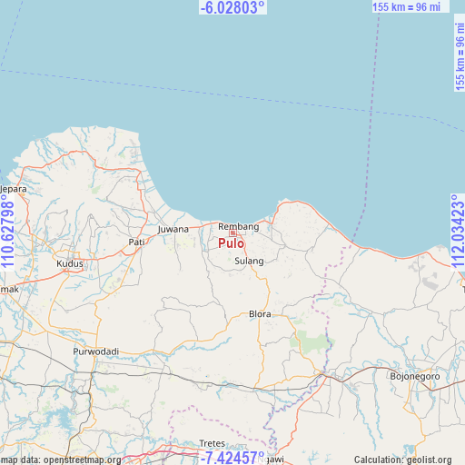 Pulo on map