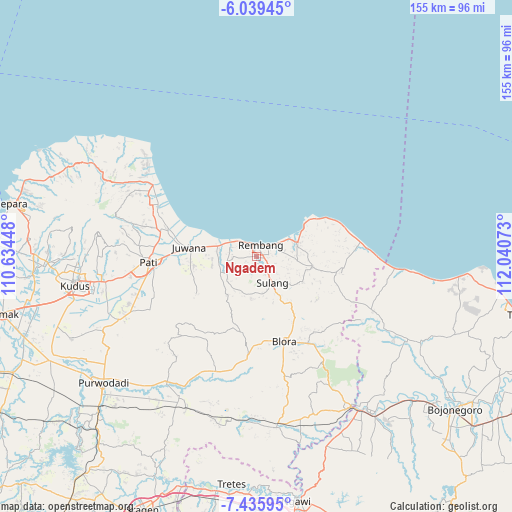 Ngadem on map