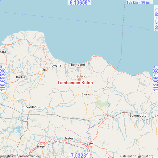 Lambangan Kulon on map